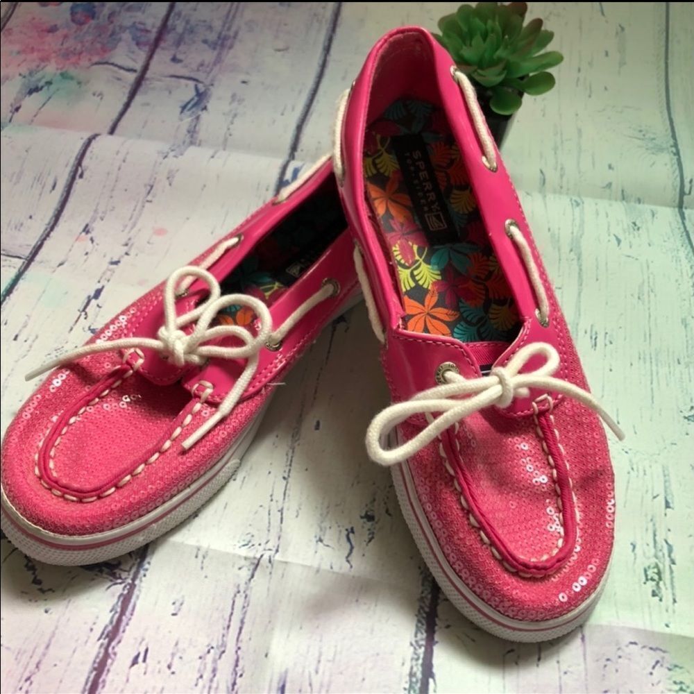 Sperry TOPSIDERS pink boat shoes,